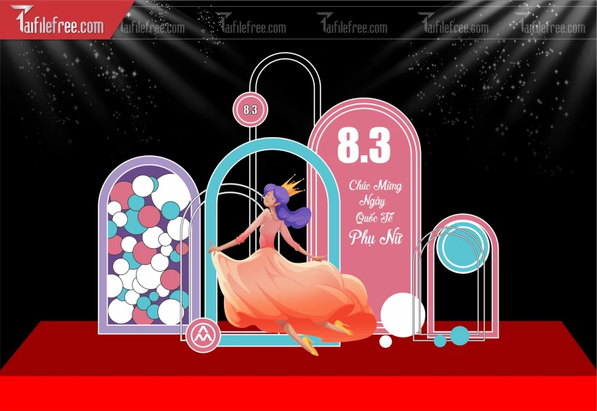 Background Ngày Phụ Nữ Việt Nam 8/3_PN222