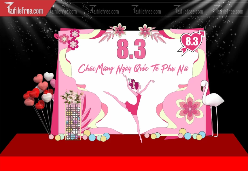 Background Ngày Phụ Nữ Việt Nam 8/3_PN223