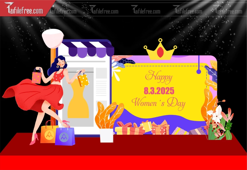 Background Ngày Phụ Nữ Việt Nam 8/3_PN224