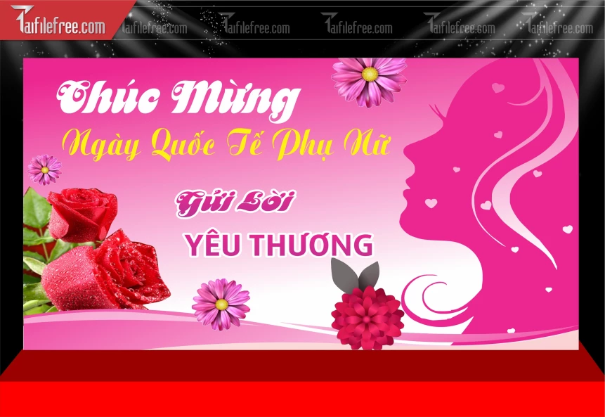 Phông Nền Ngày Phụ Nữ Việt Nam 8/3._PN234
