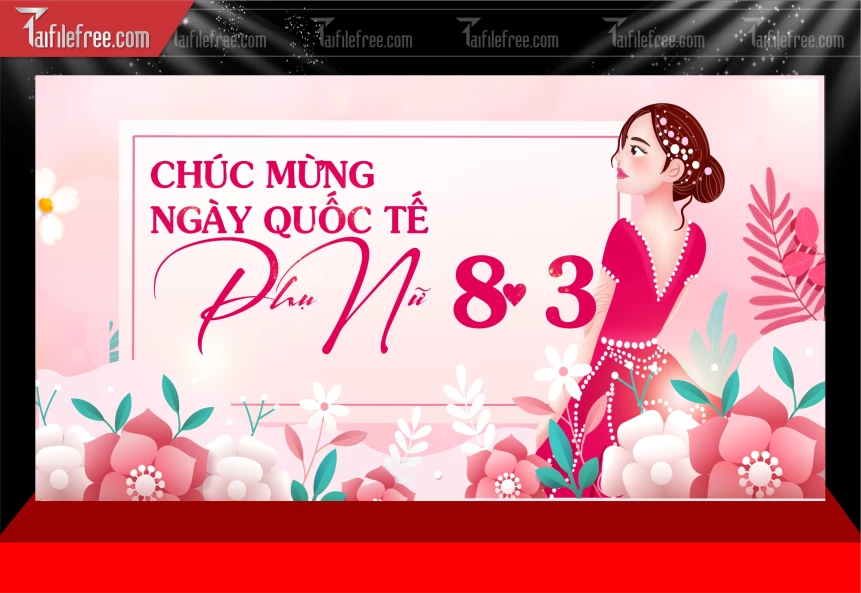 Phông Nền Ngày Phụ Nữ Việt Nam 8/3._PN236