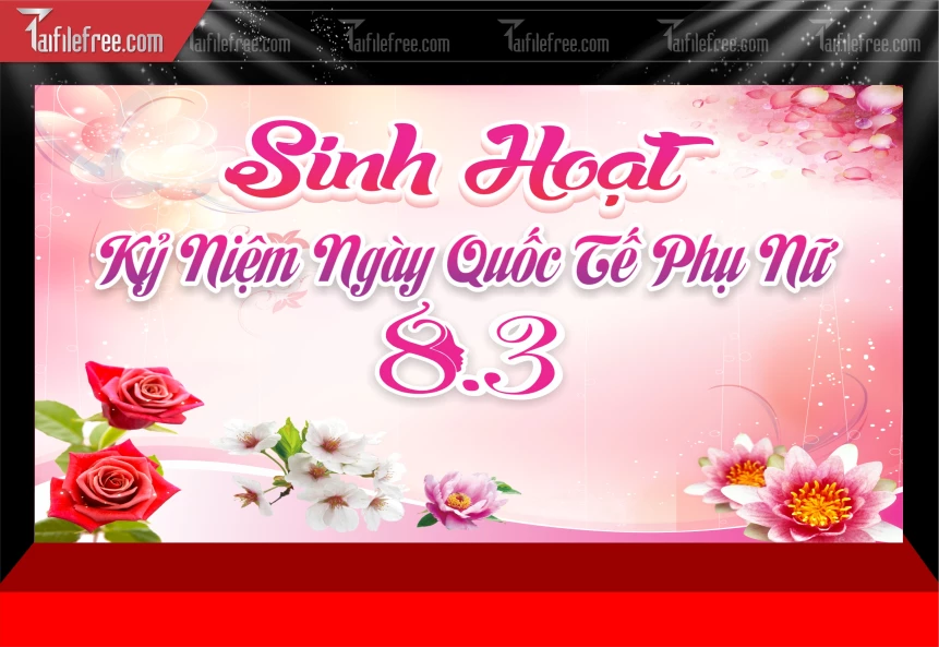 Phông Nền Ngày Phụ Nữ Việt Nam 8/3._PN242