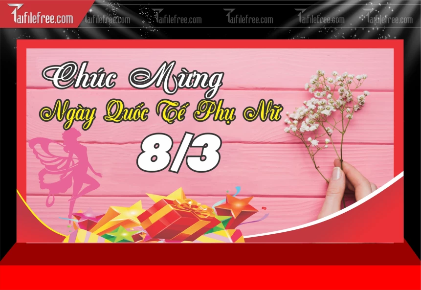 Phông Nền Ngày Phụ Nữ Việt Nam 8/3._PN244