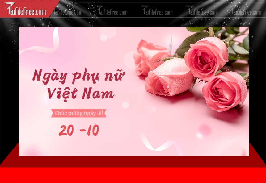 Mẫu Phông Nền Ngày Phụ Nữ Việt Nam 8/3._PN249