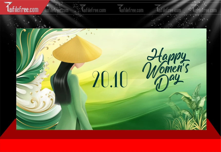 Phông Nền Ngày Quốc Tế Phụ Nữ 20/10_PN256