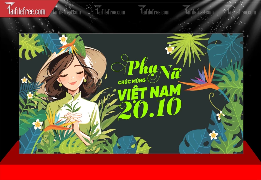 Phông Nền Ngày Quốc Tế Phụ Nữ 20/10_PN257
