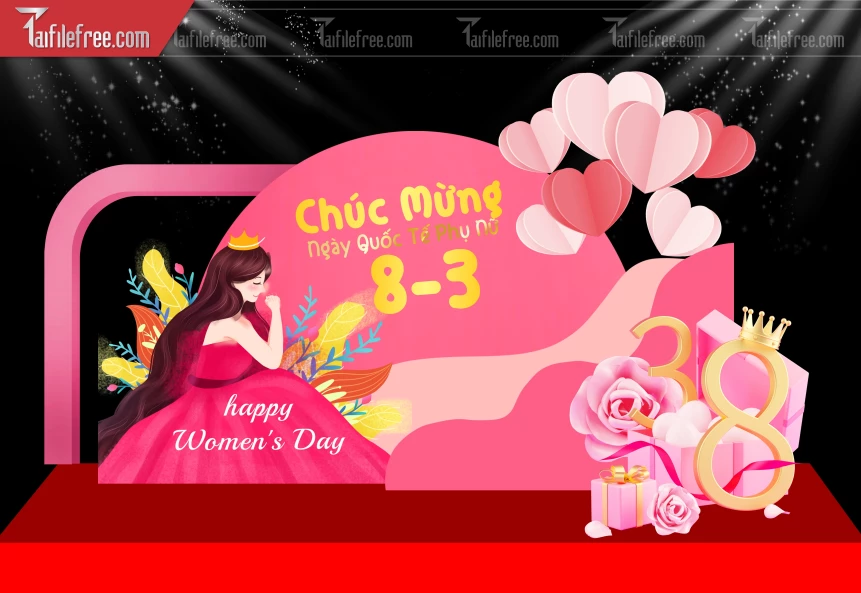 .Background Ngày Quốc Tế Phụ Nữ 8/3_PN109