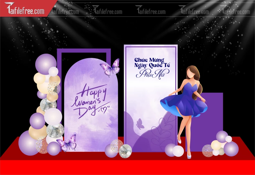 Background Ngày Quốc Tế Phụ Nữ 8/3_PN113