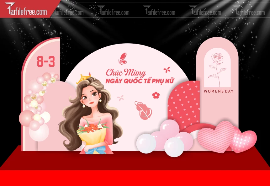 Background Ngày Quốc Tế Phụ Nữ 8/3_PN117