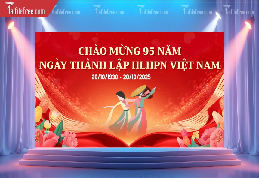 Phông Nền Ngày Phụ Nữ Việt Nam Đẹp Ấn Tượng PNN128