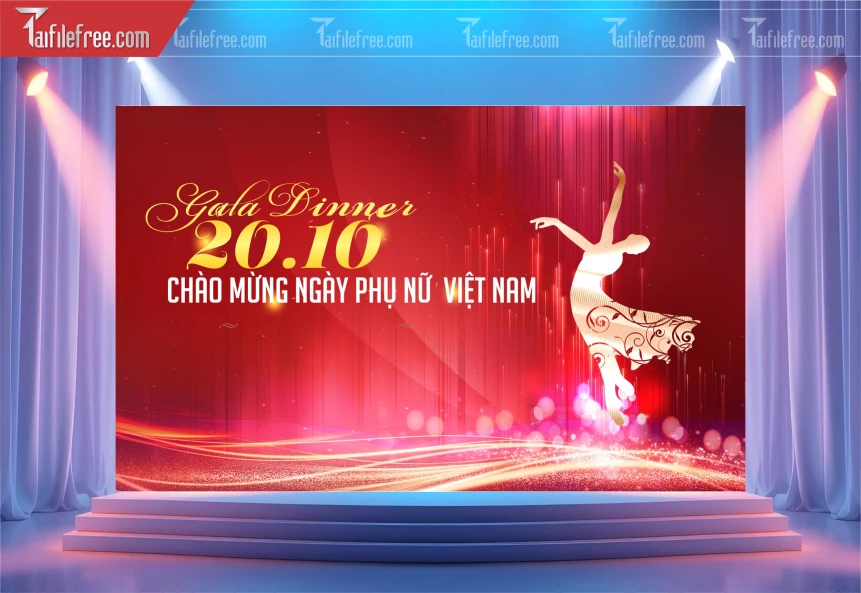 Phông Nền Ngày Phụ Nữ Việt Nam Đẹp Ấn Tượng PNN131