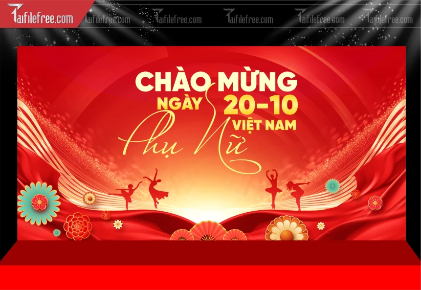 Phông Nền Ngày Phụ Nữ Việt Nam 20/10 PNN135