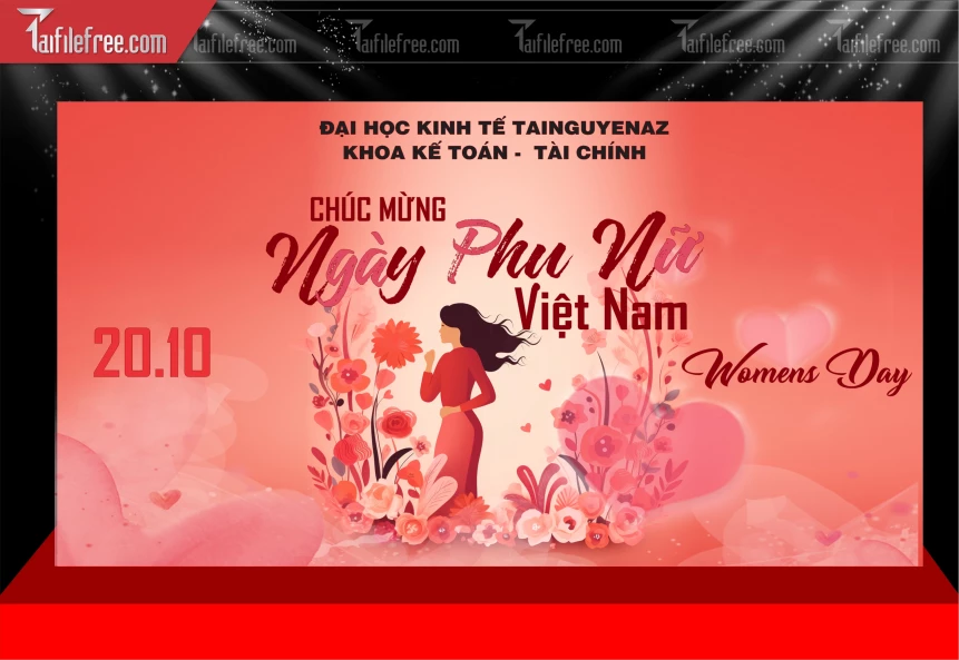 Phông Nền Ngày Phụ Nữ Việt Nam 20/10 PNN140