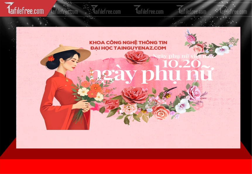 Phông Nền Ngày Phụ Nữ Việt Nam 20/10 PNN143