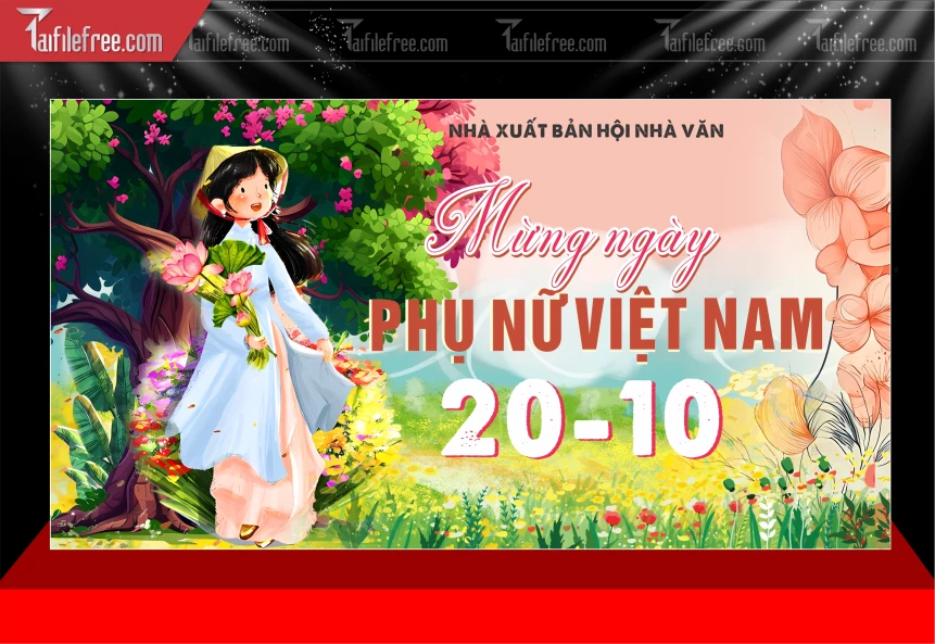Phông Nền Ngày Phụ Nữ Việt Nam 20/10 PNN144