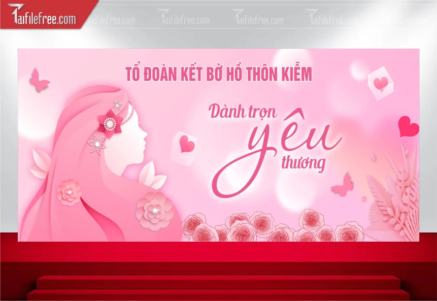 Phông Nền Ngày Phụ Nữ Việt Nam 20/10 PNN147