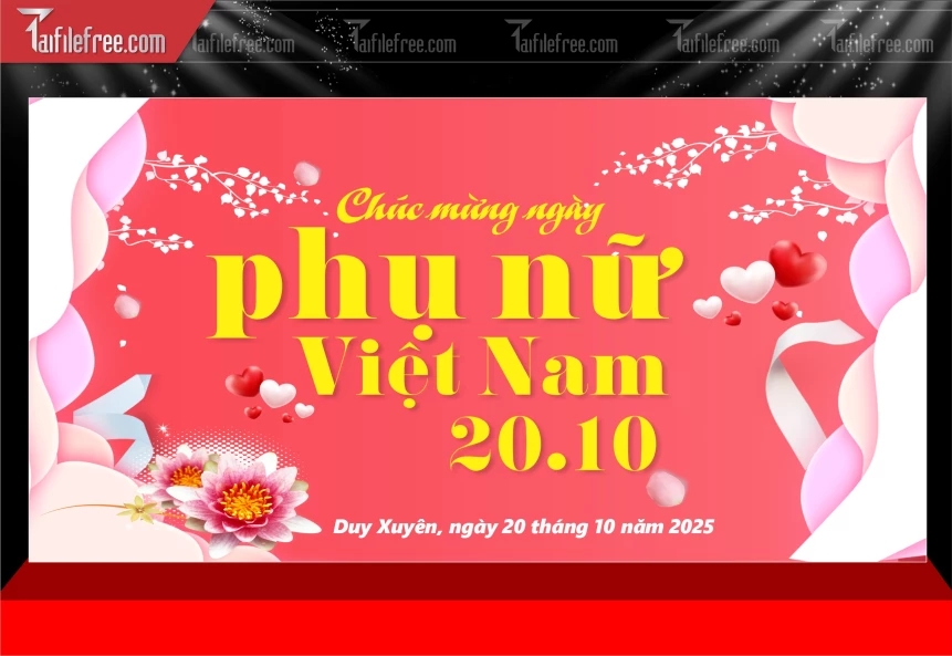 Phông Nền Ngày Phụ Nữ Việt Nam 20/10 PNN149