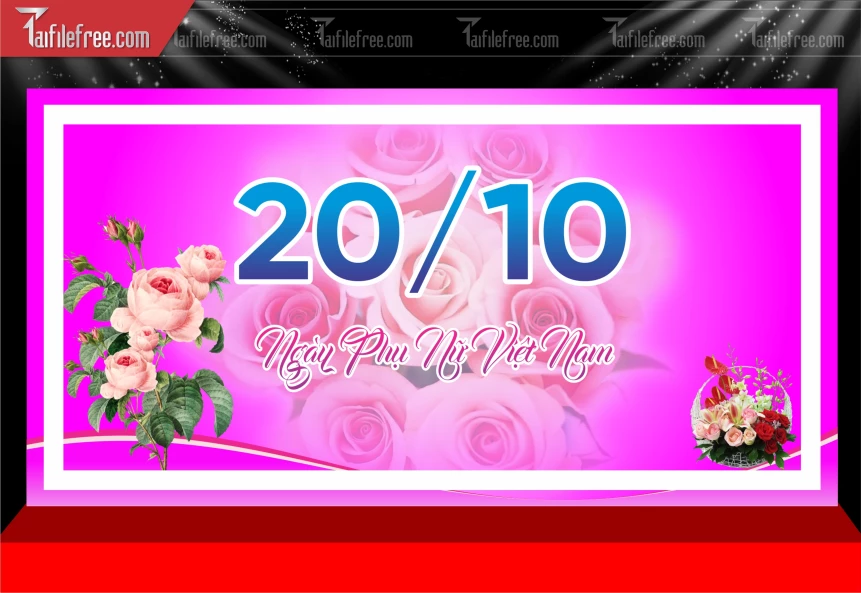 Phông Nền Ngày Phụ Nữ Việt Nam 20/10 PNN150
