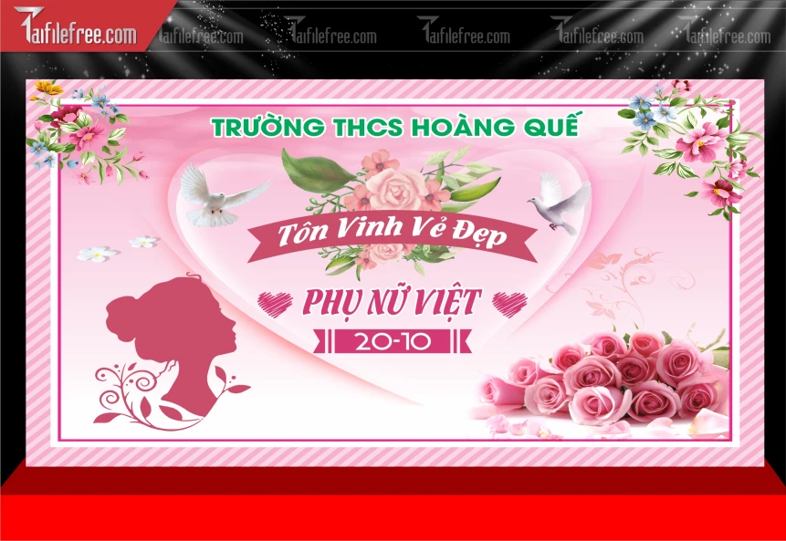 Phông Nền Ngày Phụ Nữ Việt Nam 20/10 PNN151