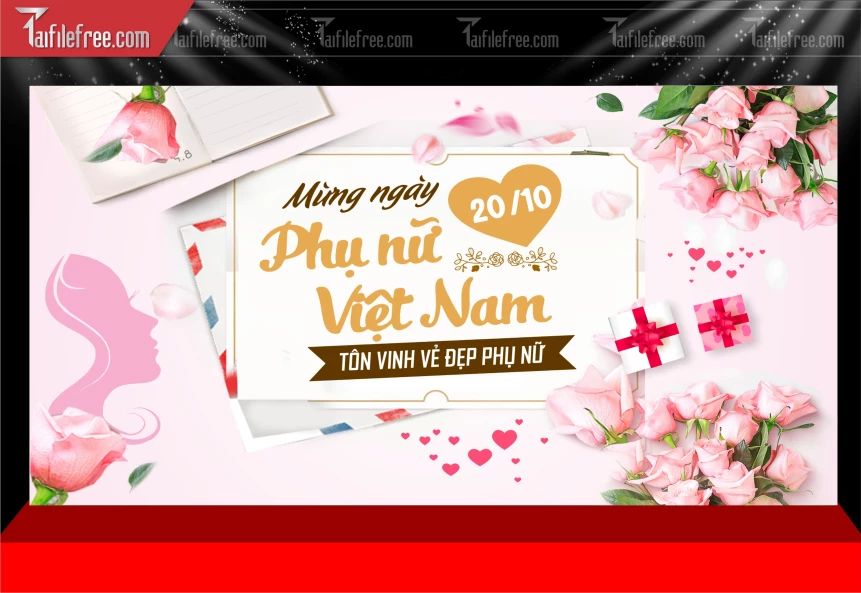 Phông Nền Ngày Phụ Nữ Việt Nam 20/10 PNN152