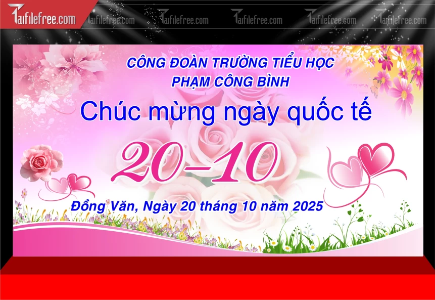 Phông Nền Ngày Phụ Nữ Việt Nam 20/10 PNN153