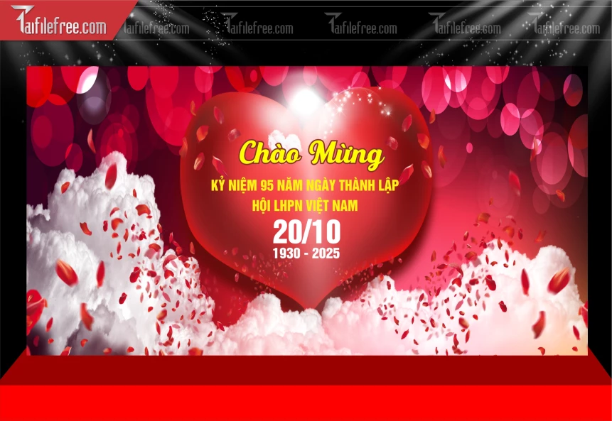 Phông Nền Ngày Phụ Nữ Việt Nam 20/10 PNN155