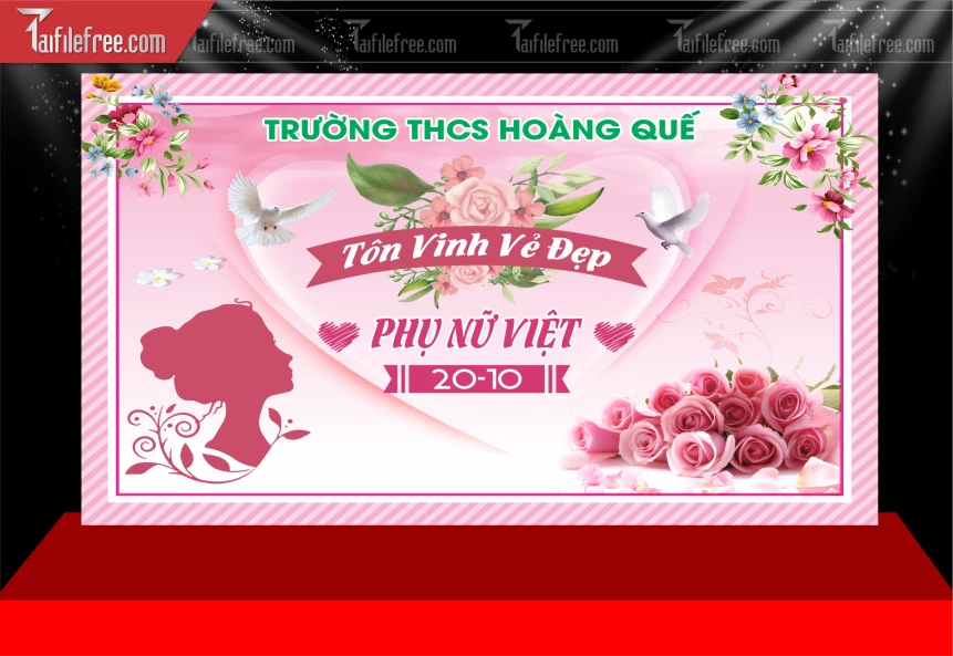 Phông Nền Ngày Phụ Nữ Việt Nam 20/10 PNN159