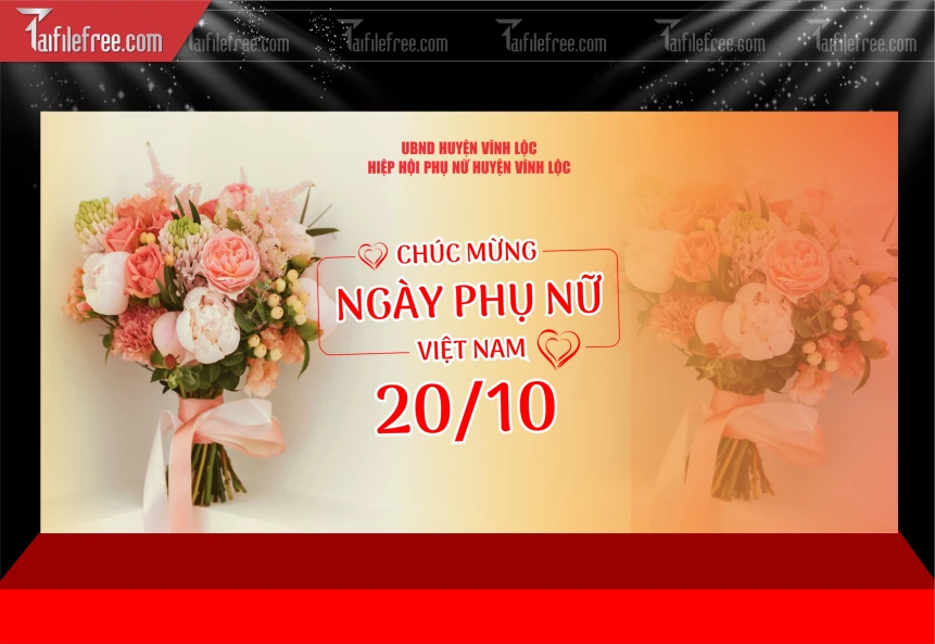 Phông Nền Ngày Phụ Nữ Việt Nam 20/10 PNN162
