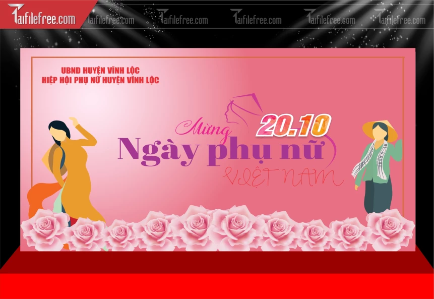 Phông Nền Ngày Phụ Nữ Việt Nam 20/10 PNN163