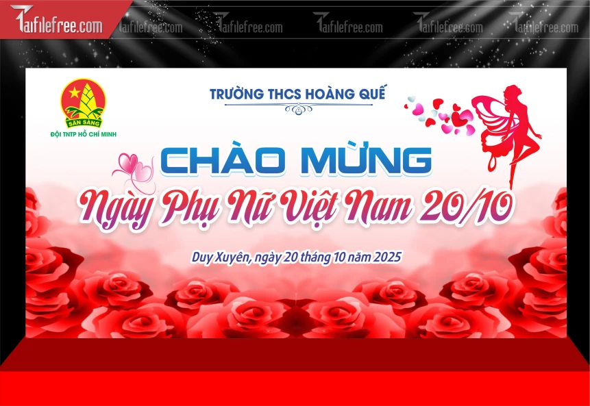Phông Nền Ngày Phụ Nữ Việt Nam 20/10 PNN165