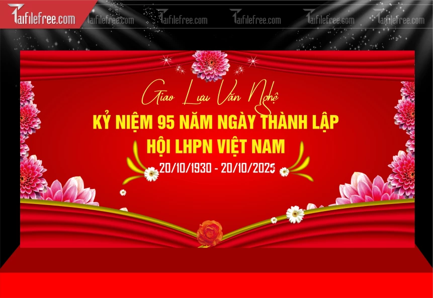 Phông Nền Ngày Phụ Nữ Việt Nam 20/10 PNN174