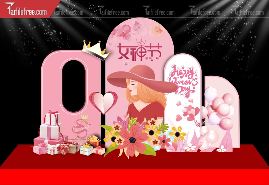 Mẫu Backdrop, Background Sân Khấu Sinh Nhật_SNA182