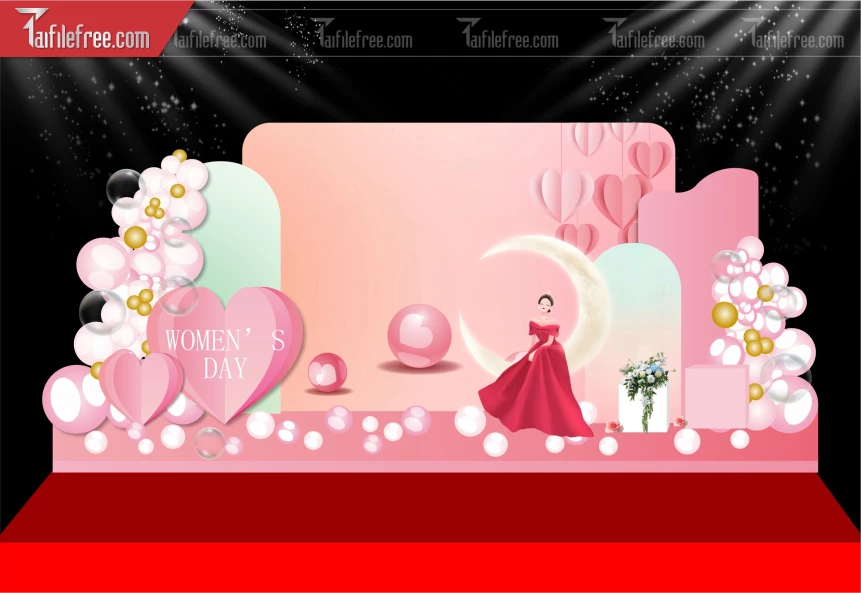 Mẫu Backdrop, Background Sân Khấu Sinh Nhật_SNA184