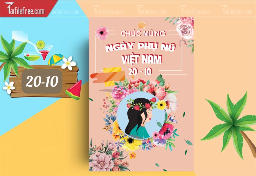 Poster Ngày Phụ Nữ Việt Nam 20-10_PNN196