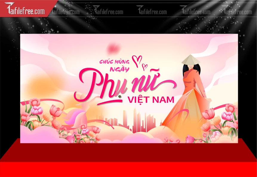 Phông Nền Ngày Phụ Nữ Việt Nam 20-10_PNN202