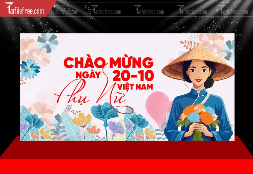 Phông Nền Ngày Phụ Nữ Việt Nam 20-10_PNN203