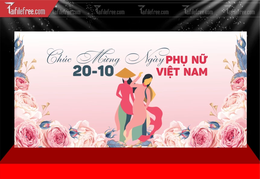 Phông Nền Ngày Phụ Nữ Việt Nam 20-10_PNN206