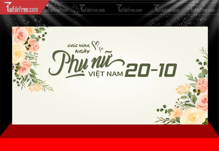 Phông Nền Ngày Phụ Nữ Việt Nam 20-10_PNN209