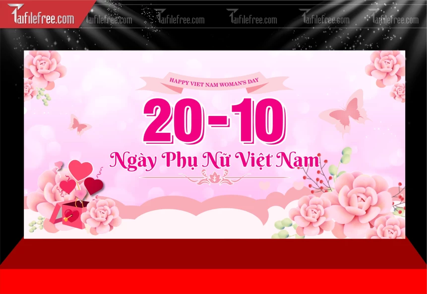 Phông Nền Ngày Quốc Tế Phụ Nữ 20/10_PN217