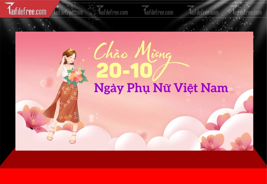 Phông Nền Ngày Quốc Tế Phụ Nữ 20/10_PN218