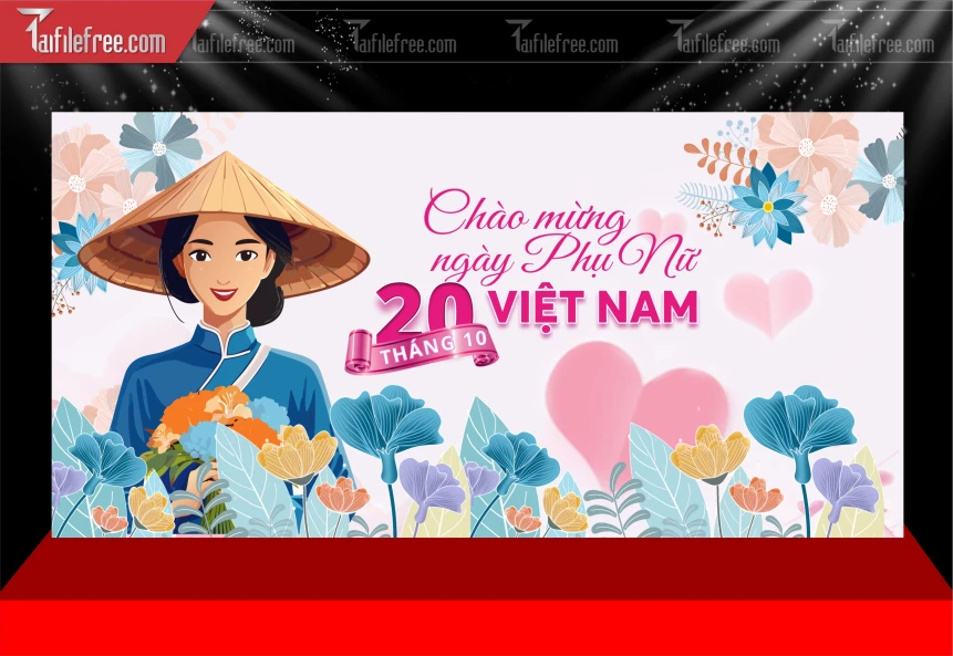 Phông Nền Ngày Quốc Tế Phụ Nữ 20/10_PN223