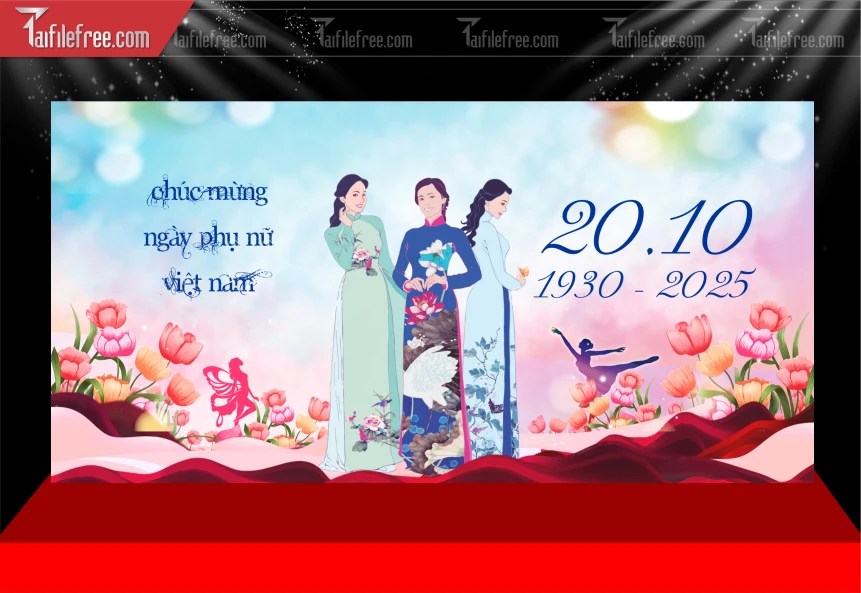 Phông Nền Ngày Quốc Tế Phụ Nữ 20/10_PN224