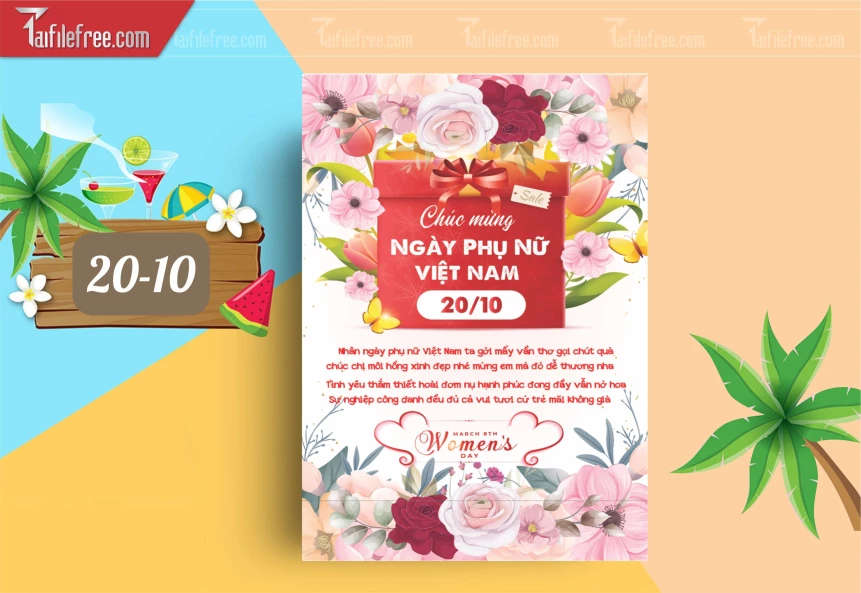 Poster Ngày Quốc Tế Phụ Nữ 20/10_PN227