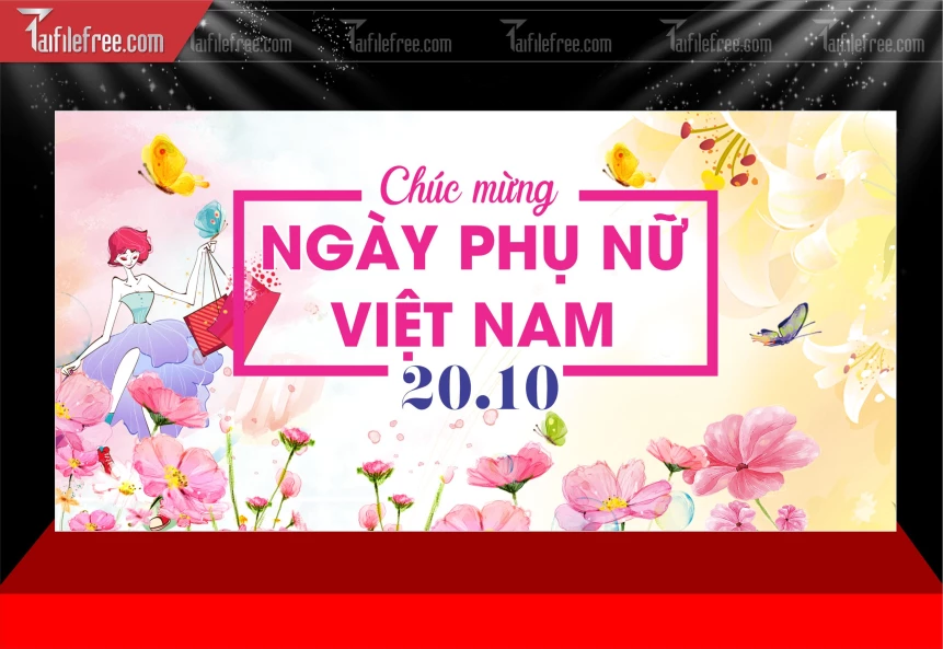 Phông Nền Ngày Quốc Tế Phụ Nữ 20/10_PN231