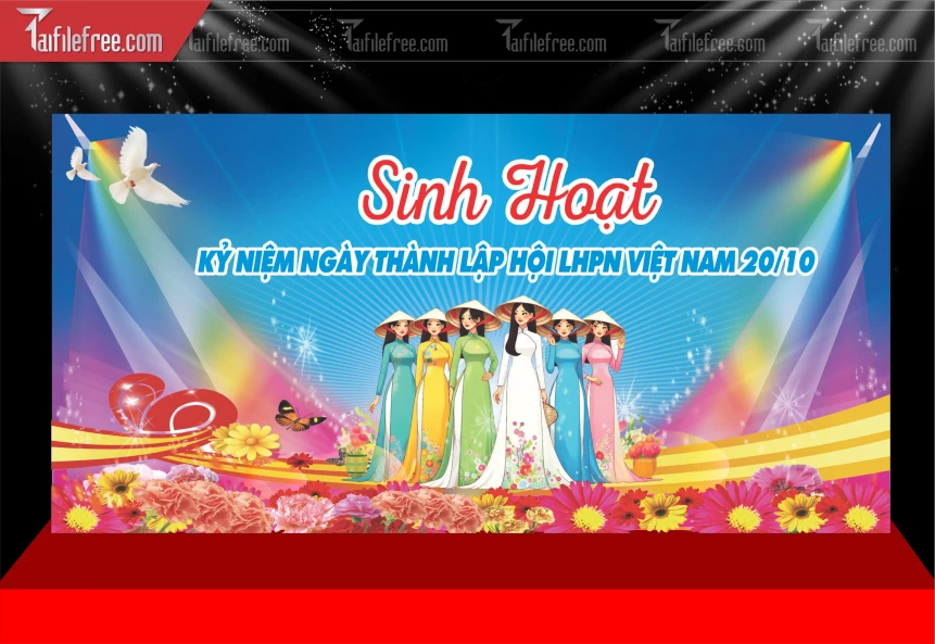 Phông Nền Ngày Quốc Tế Phụ Nữ 20/10_PN237