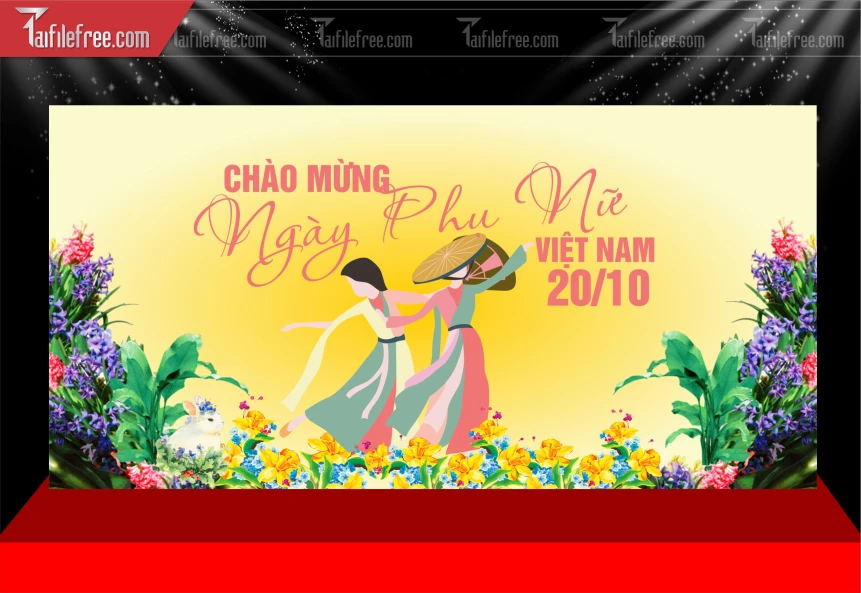 Phông Nền Ngày Quốc Tế Phụ Nữ 20/10_PN238