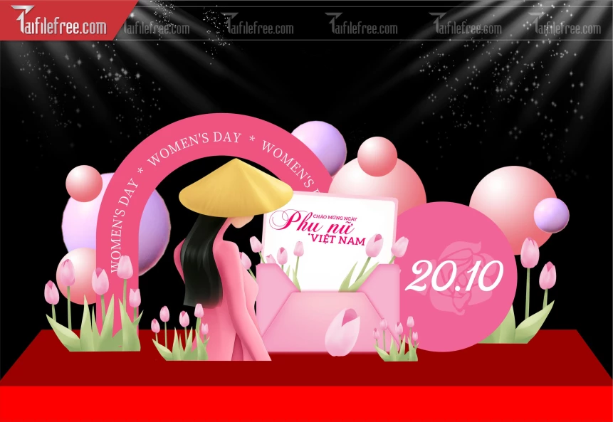 Background Ngày Quốc Tế Phụ Nữ 20/10_PNN243