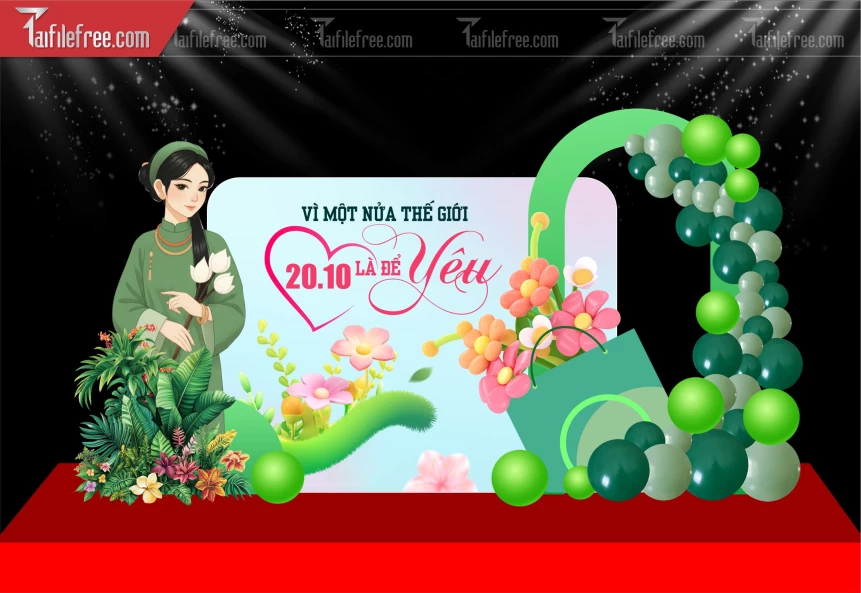 Background Ngày Quốc Tế Phụ Nữ 20/10_PNN244