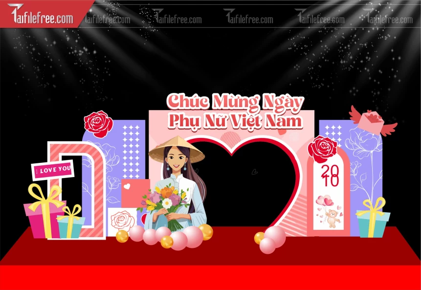 Background Ngày Quốc Tế Phụ Nữ 20/10_PNN245