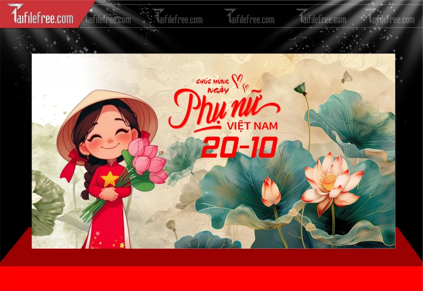 Background Ngày Quốc Tế Phụ Nữ 20/10_PNN253